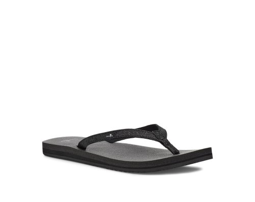 Tong Sanuk Yoga Joy Sparkle Femme - Noir LPXYJZ918